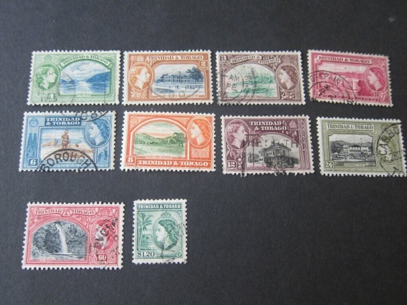 Trinidad & Tobago 1953 Sc 72-4,76-81,82a FU