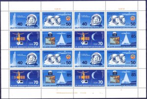 Germany DDR 1986 Space Mi. 3005/8 sheet MNH