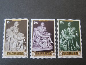 Penrhyn 1976 76-8 Christmas Religion set MNH