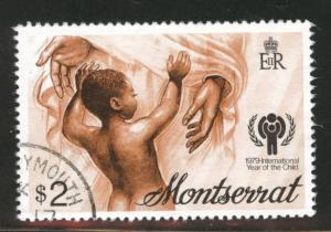 Montserrat Scott 405 used 1979 ICY stamp CV$0.85