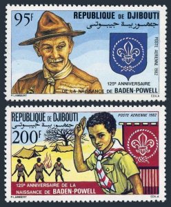 Djibouti C163-C164,MNH.Michel 339-340. Scouting Year 1982.Lord Baden-Powell.