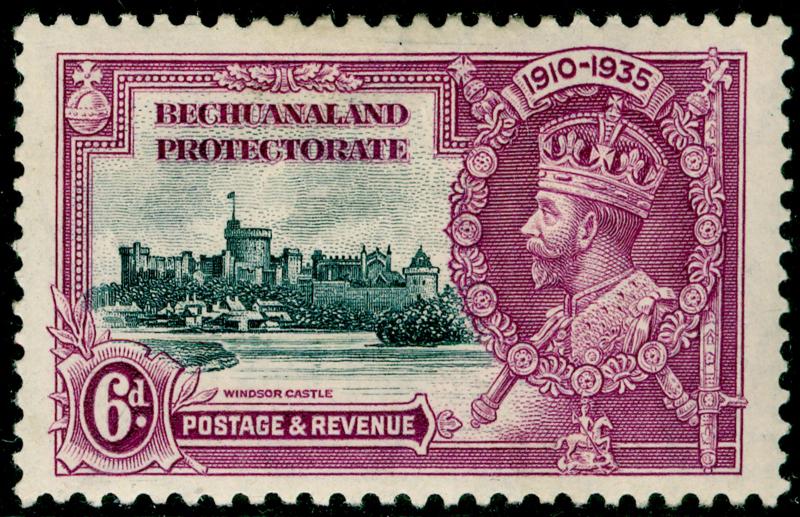 BECHUANALAND SG114, 6d slate & purple, M MINT.