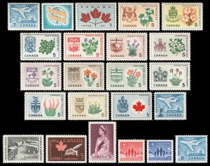 Canada Scott 414, 416-436 (1964-66 ) Mint NH VF, Cat. Value $7.35 B