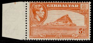 GIBRALTAR GVI SG125c, 5d red-orange, NH MINT.