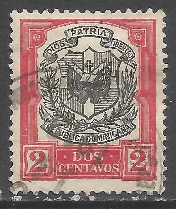 DOMINICAN REPUBLIC 180 VFU ARMS N618-8