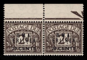 MOMEN: BMA ERITREA SG #ED3b, ED3 1948 PAIR NO STOP MINT OG NH £242++ LOT #68093*