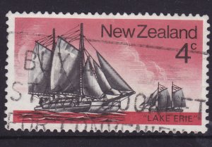 New Zealand 1975 Sailing Ships Lake Eirie 4c used