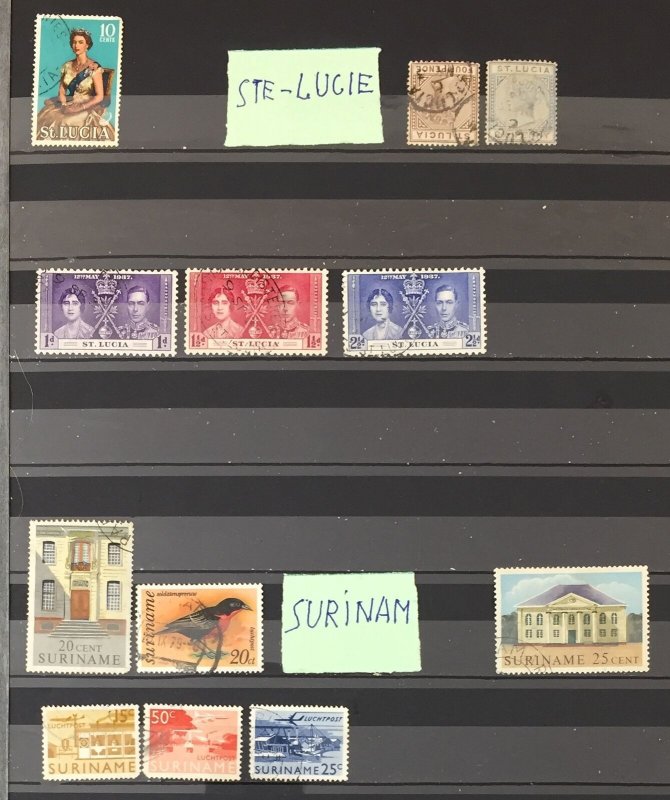 ST Vincent Africa Eritrea N.Foundland Bahamas Old/Mod M&U Colle (Apx 450) GM2480