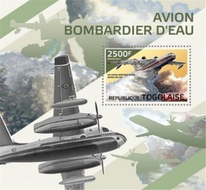 Togo - 2014 Firefighting Planes - Stamp Souvenir Sheet - 20H-1022