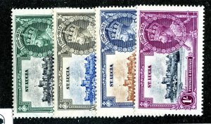 1935 St Lucia Sc #91/94 mnh** cv. $26 ( 632 JUB )