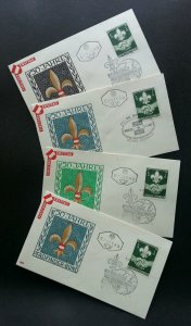 Austria Scouting 1962 Jamboree Scout Hand (stamp FDC)