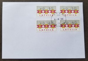*FREE SHIP Latvia Machine Frama Label 1999 (ATM stamp FDC)