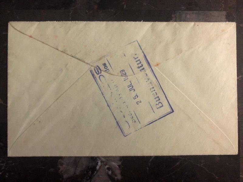 1929 Arica Chile First Flight cover FFC to PAA Buenaventura Colombia