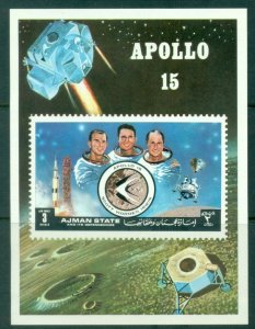 Ajman 1972 Mi#MS345 Apollo 15, Future Space Projects MS MUH