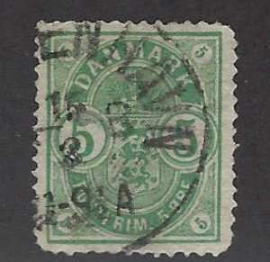 Denmark SC#38 Used F-VF SCV$100.00 .Fill empty Spots!