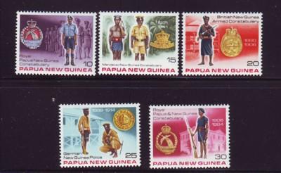 Papua New Guinea Sc486-90 Constabulary stamps mint NH