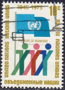 United Nations NY - 1975 - Scott #260 - used - UN 30th Anniv