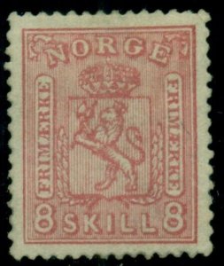 NORWAY #15 (15) 8sk rose, og, LH, VF, Scott $600.00