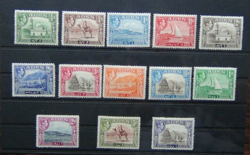 Aden 1939 - 1948 set to 10R MM SG18 - SG27