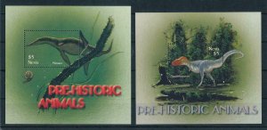 [107118] Nevis 2005 Prehistoric animals dinosaurs 2 Sheets MNH