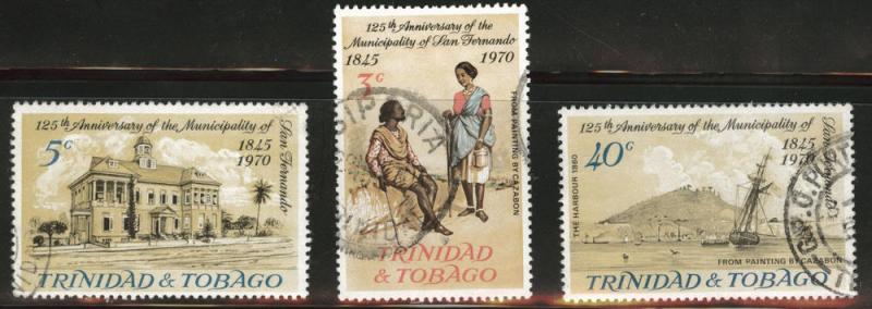 Trinidad & Tobago Scott 188-190 Used CTO San Fernando set