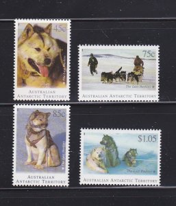Australian Antarctic Territory L90-L93 Set MNH Dogs, Huskies (A)
