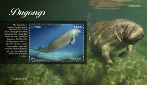 Liberia - 2020 Dugongs on Stamps - Stamp Souvenir Sheet - LIB200523b2