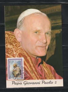 Vatican 497 U Pope John Paul II Postcard