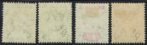 ST LUCIA 1904 KEVII 1/2D AND 1D BOTH COLOURS WMK MULTI CROWN CA 