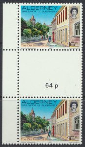 Alderney  SG A10  SC# 10  Scenes St Anne Tower MNH Gutter Pair see scan 