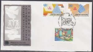 United Nations Scott 613-5 Combo FDC - 1992 Definitive Issues