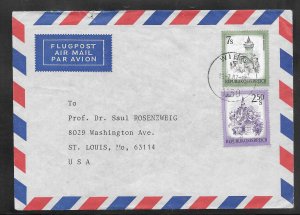 Just Fun Cover Austria #969 on Austria to ST. LOUIS MO Airmail Cover (12825)