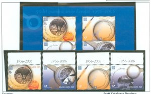 Slovenia #602-605a Mint (NH) Single (Complete Set) (Europa) (Stamps On Stamps)