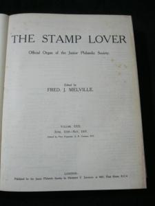 THE STAMP LOVER VOLUMES 29-20 JUNE 1936-MAY 1938 BOUND