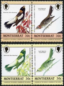 Montserrat 1985 Birds PROOFS U/M with normals