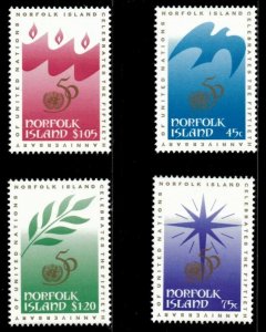 Norfolk Island 1995 - United Nations Christmas - Set of 4v - Scott 592-95 - MNH