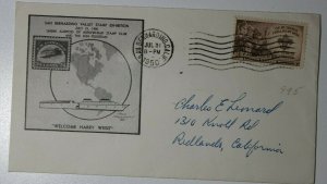 San Bernardino CA Valley Stamp 1950 Harry Weiss Philatelic Expo gossip insert