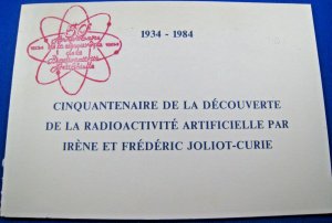FRANCE  -  1984  -  CURIE FOLDER     (ggc22)
