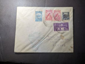 1933 Brazil Airmail Cover Florianopolis to Recife Condor Zeppelin Airline