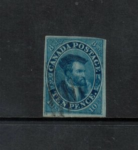 Canada #7iv Used Fine - Very Fine With Nice Light Cancel **With Certificate**