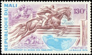 Mali #C219, Complete Set, 1974, Sports, Horses, Never Hinged