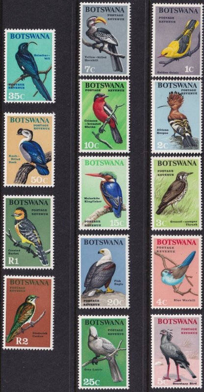 Sc# 19 / 32 Botswana 1967 complete birds set MLMH CV $58.85