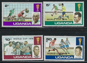 Uganda 203-06 MNH 1978 Soccer (an6070)