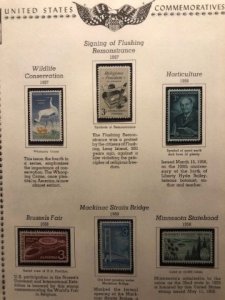 US 1955 to 1961 Commemoratives OGNH - See Description