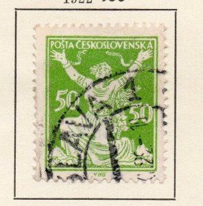 Czechoslovakia 1922 Early Issue Fine Used 50h. 142506