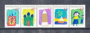 Cocos Islands Scott #326 (Strip of 5) MNH