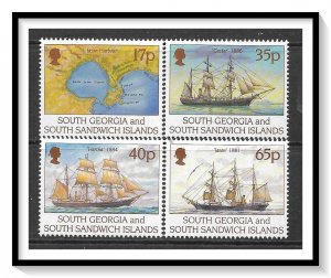 South Georgia #194-197 Larsen's First Voyage Set MNH