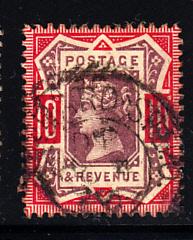 Great Britain used #121 10p Victoria 