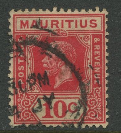 STAMP STATION PERTH Mauritius #187 KGV Definitive Issue FU Wmk 4 Type II 1922