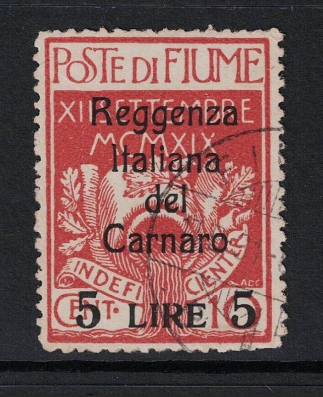 Fiume SC# 120 Used / Signed Back - S19192